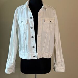 RALPH LAUREN SPORT White Denim Jacket size XL